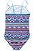Sociala Girl's Tribal Fringe One Piece Swimsuits Bathing Suits Swimwear 3-14T