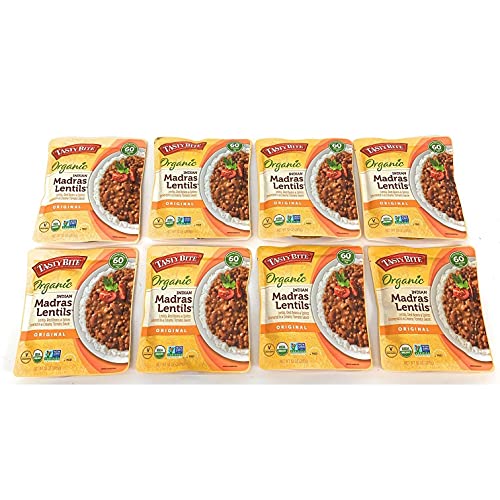 Madras Lentil Tasty Bite Organic Indian Madras Lentils,10 Ounce (Pack