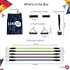 EURODO-11-pieces-Exercise-Resistance-Bands-Set-Portable-Fitness-Accessories-with-5-Resistance-Tubes-Ankle-Straps-Foam-Handles-Door-AnchorElastic-bands-for-Gym-and-Outdoor-Carrying-Bag EURODO 11 pieces Exercise Resistance Bands Set - Portable Fitness Accessories with 5 Resistance Tubes, Ankle Straps…