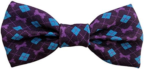 Bow Tie for Dogs - Made of Soft Polyester for Comfort and Style - Easy On/Off and Attaches to All Collars (Collar Not Included) - Machine Washable and Easy to Clean (Regular, Bones)