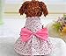Petroom Sweetie Pup Dog Dress,Cute Bowknot Shirt for Small Girl Dogs Pink S