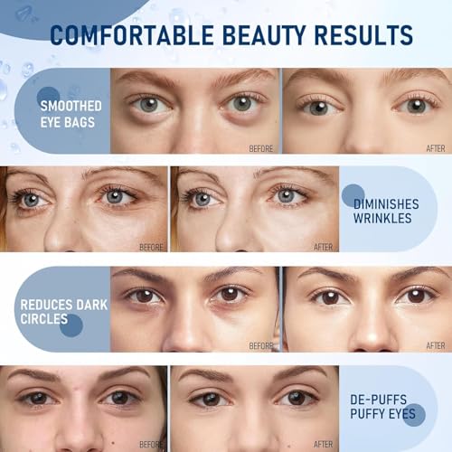 Parche Coreano de Hidrogel con Péptidos y Colágeno - 60 Mascarillas Reafirmantes, Iluminadoras e Hidratantes para Ojos - Ojeras, Bolsas, Arrugas y Líneas Finas - Under Eye Patches (Péptidos)