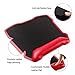 Mouse Pad/Mat, Jelly Comb Large Gaming Mouse Mat Ergonomic Mousepad with Leather Wrist Pad 12’’ X 13’’ Nonskid Base (Red)