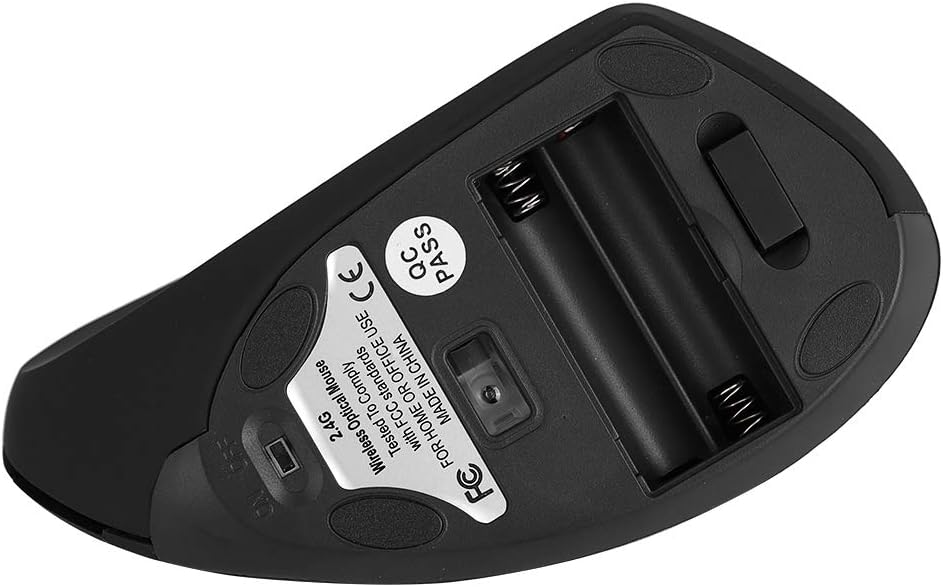 Tosuny Vertical Wireless Mouse,2.4GHz Optical 800/1200/1600 Adjustable DPI Wireless Ergonomic Vertical Gaming Mouse with USB Receiver,6 Buttons Non-delay Optical Mouse for Game/Home/Office/Net bar - Image 5