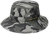 Carhartt Men's 100 Percent Cotton Fast Dry Billings Force Hat,Rugged Gray Camo,Large/X-Large