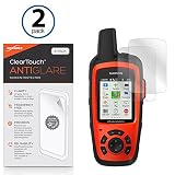 Garmin inReach Explorer+ Screen Protector, BoxWave [ClearTouch Anti-Glare (2-Pack)] Anti-Fingerprint Matte Film Skin for Garmin inReach Explorer+, SE+