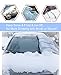 REDESS Windshield Snow Cover, Winter Car Snow Cover, Enlarged Size Fits Larger Car, Truck, SUV, Van, Premium Protector Shade for Snow, Ice, Frost, Waterproof Windproof Outdoor Windshield Covers