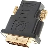 KUJOBUY DVI-I Dual-Link 24+5 Male to HDMI Female Adapter DVI to HDMI Adapter 1080p Converter PC Playstation TV DVD Full HD Hi