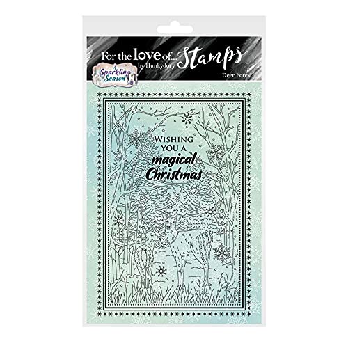Hunkydory - For The Love Of Stamps - A Sparkling Season - Deer Forest - A6 Stamp Set