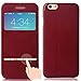 iPhone 6S Plus Case, Aerb [Classic Series] Smart Touch Metal Answer Calls Front Flip Cover for Apple iPhone 6S Plus 5.5
