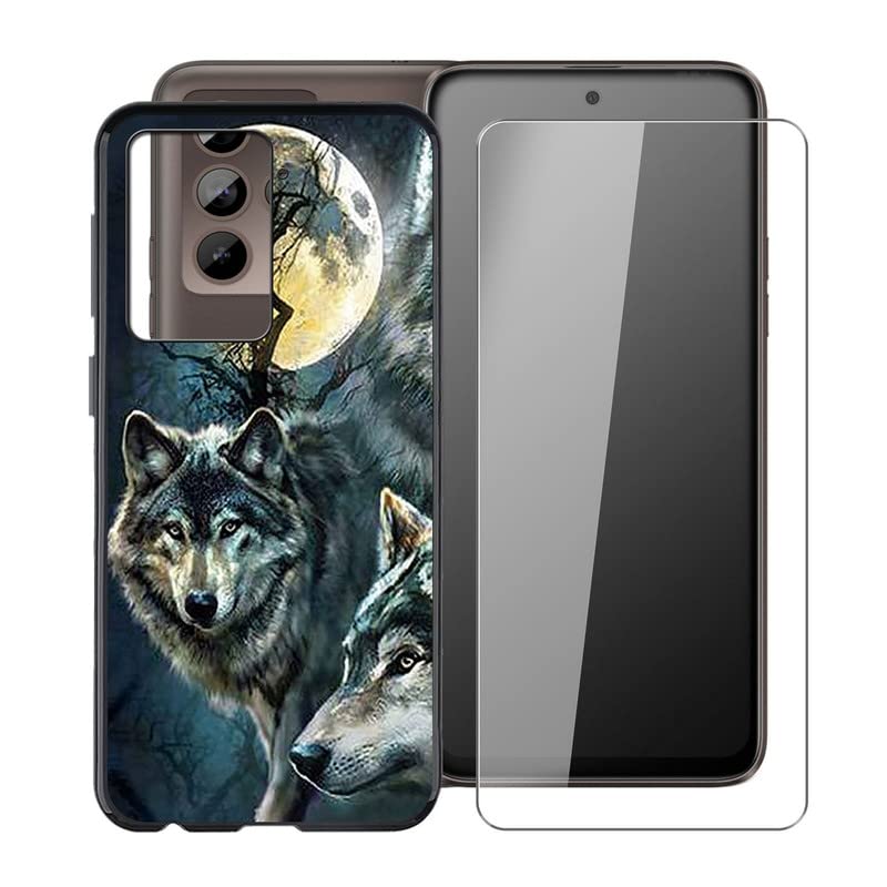 TREBAM Case for HTC U23 Pro (6.7"), Phone Case with Tempered Glass Screen Protector, Shockproof Cover, Ultra-Thin Soft TPU Protective Case for HTC U23 Pro - WMA29