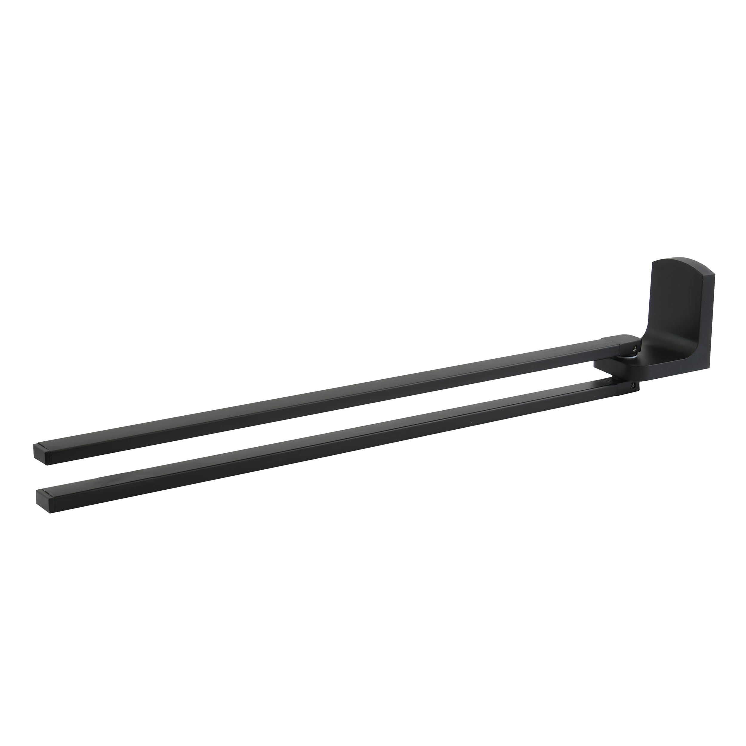 Spirella Taku Matt-Black Swivel Towel Rail, Matt Black