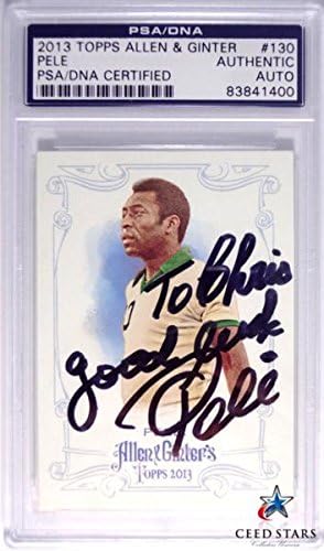 Amazon Co Jp 伝説 サッカーの王様 ペレ 直筆サイン入り 13年トップスカード ナスダック上場 Psa Dna社 筆跡鑑定証明バーコードロックケース入り シードスターズ 鑑定済み ホビー