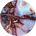 JAHOLAN Jade Brown Marble Design Clear Bumper TPU Soft Rubber Silicone Cover Phone Case Compatible with iPhone 7 Plus/iPhone 8 Plus