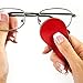 Workout Headphones Cord Wrap - Sport Guppy by Gwee | Magnetic Earbuds Storage Clip Manages Cords while Exercising | Doubles as Screen Cleaner and Sunglass Holder | Earbuds Not Included | Red 2-Pack