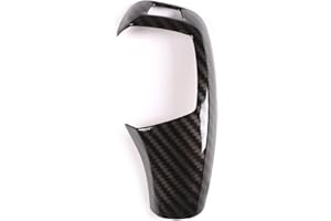 Tadqwg Carbon Fiber Gear Knob Cover Sticker,Car Gear Shift Handle Head Cover for BMW 2,3,4,5,6 Series,3GT,5GT,X1,X3,X4,X5,X6(