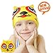 ZIONOR Swim Caps, Silicone Swimming Caps for Youth Kids with Cute Animal Cartoon Elastic Designed Non-Toxic, Allergy-Free Waterproof, Eco-Friendly for Boys Girls 3-12 Years Old