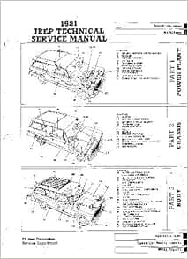 1981 Jeep Technical Service Manual: Amazon.com: Books