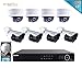 LaView 1080P IP 8 Camera Security System, 8 Channel IP PoE HDMI NVR (Resolution 1080p - 6MP) w/2TB HDD 4 Dome & 4 Bullet Hi-Res 2MP White Surveillance Camera Kit