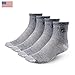 227-QTR-NAVY-4Pairs Mens Womens Thick Unisex Wool Socks.