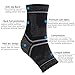 ASOONYUM Compression Ankle Sleeve Support for Basketball Running - Ankle Brace for Injury Recovery, Joint Pain, Plantar Fasciitis Foot Socks with Arch Support (S)