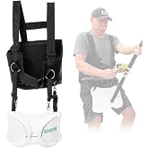 Gaffer Adjustable Fishing Belt &amp; Shoulder Harness - Rod Holder | Padded stand-up rod holder belt &amp; shoulder harness combo for offshore tuna, wahoo &amp; grouper fishing with ABS gimbal pin