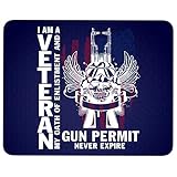 I Am A Veteran Mouse Pad for Typist Office, My Oath