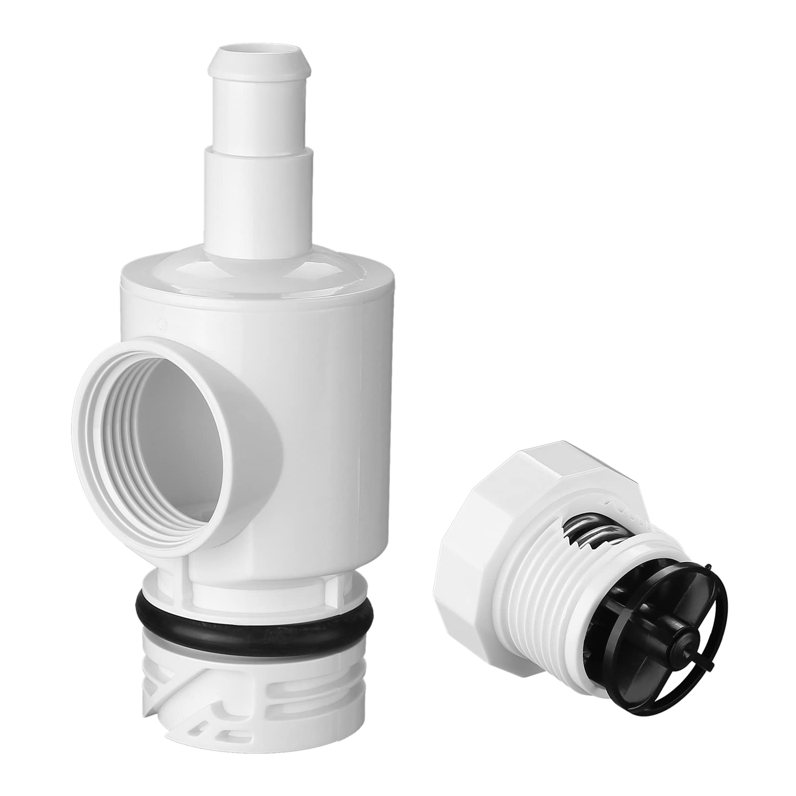 Photo 1 of Pressure Relief Valve&Quick Disconnect Fit for Zodiac Polaris Pool Cleaner - 9-100-9002 Relief Valve and D29 UWF Quick Disconnect Wall Fitting Kit Fits Polaris 180 280 360 380 480 3900 Pool Sweeper