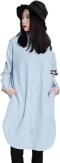 Amazon Jingchuanワンピース シャツ レディースファッション 通勤通学 春夏秋 人気 可愛い デート アパレル プライベート オフィス ビジネスシャツ シャツ ブラウス 通販