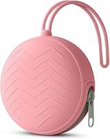 Aolso Silicone Pacifier Holder Case Pink Portable Travel Pod