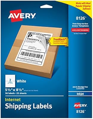 amazon shipping label paper