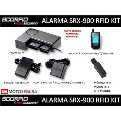 Alarma Scorpio SRX-900-2 vias RFID Kit (con Sensor perimetral y Corte