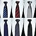 Tiger Mama 6pcs Zipper Tie Pre-tied Necktie Mixed Lot (SET-06) Updated Version