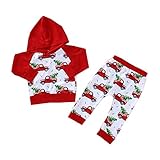 2Pcs Christmas Newborn Baby Boys Girls Outfits Long
