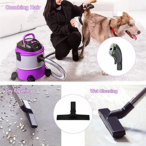 Petneces Wet and Dry Stick Vacuum Cleaner, 5.3 Gallon Handheld Hose Cat