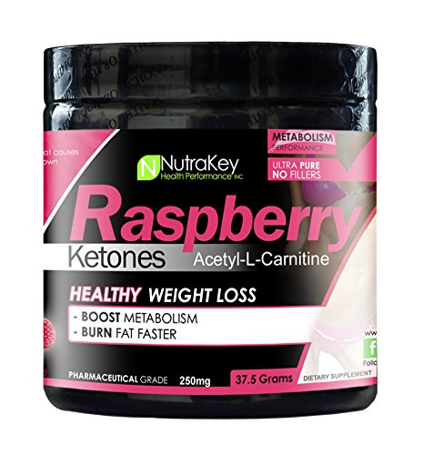 NutraKey Raspberry Keotone Plus Acetyl L-Carnitine, 37.5-Gram