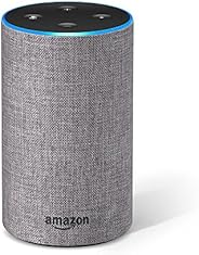Certified Refurbished Echo (2nd Generation) - Smart speaker with Alexa – Heather Gray Fabric