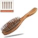 Sanblogan Wooden Hair Brush -Sandalwood Scalp massage Detangling Hair Paddle Brush for Women, Men, Kids with Thick, Thin, Curly, Wavy, Straight, Long, Short, Dry or Wet Hair