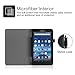 Fintie Folio Case for Amazon Fire (Previous Generation - 5th) 2015 release - Slim Fit Premium Vegan Leather Standing Protective Cover, Black