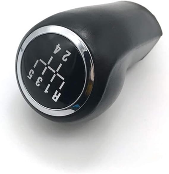 FUBANGBM 5/6 Speed Car Shift Gear Knob With Leather Boot Chrome Fit For