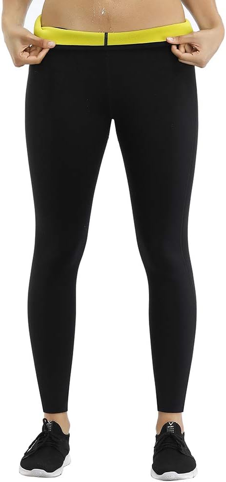Women's Waist Trainer Slimming Hot Neoprene Sweat Pants Weight Loss Sauna Suits S-3XL