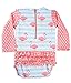 Long Sleeve Rash Guard One Piece Swim Suit for Girls | Baby Toddler Girl Swim Suit with UV40 Sun Protection (12-18 Months, Flamingos)