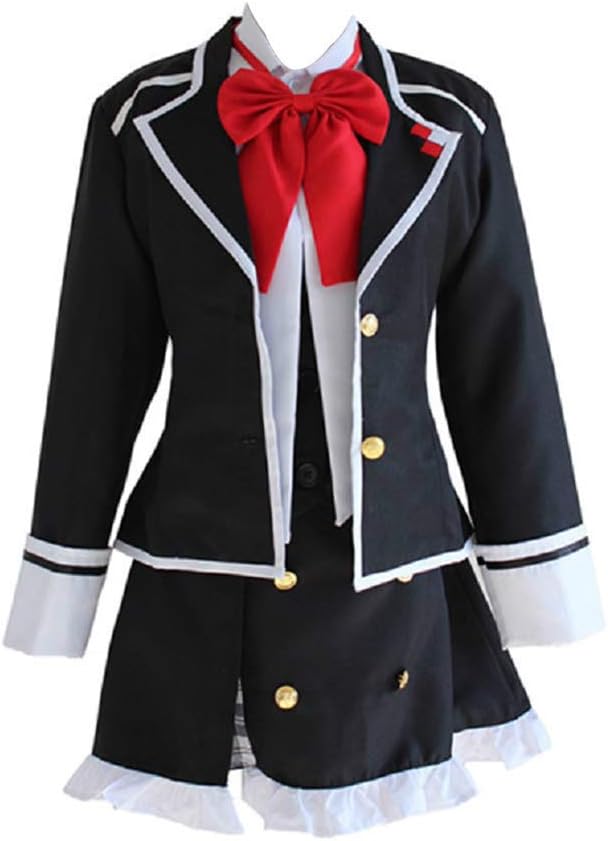 Anime Diabolik Lovers Komori Yui Cosplay Costume Women's School Uniform