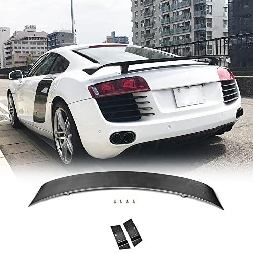 JC SPORTLINE Carbon Fiber Rear Spoiler Fits for R8 V8 V10 2-Door 2008 ...