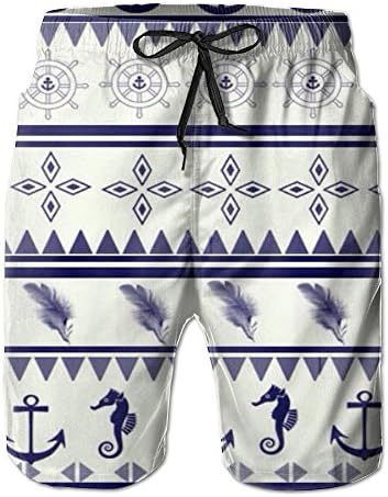 Houde Ankang Shijingshan Wallpaper-Cute-Aztec-Wallpaper Shorts Men's Beach Pants Swim Trunks