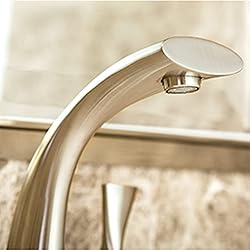 Single-Handle Brushed Gold Centerset Bathroom