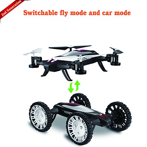 Hi-tech 2.4ghz 6-axis rc car flying drone with car mode, fly mode…