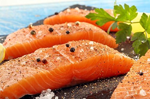 15 X 6 Oz.(5.63 Lb.) Premium Fresh Atlantic Salmon Portions, Individually Vacuum Packed, Ready to Cook.