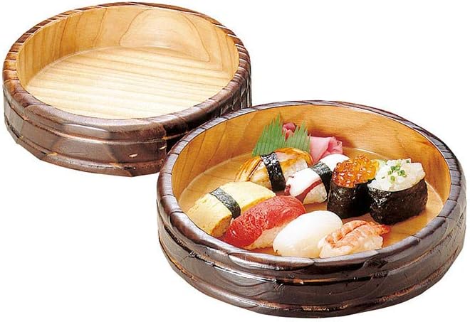 Yamako Izakaya Wooden Japanese Sushi Bowl yakisugi Cypress