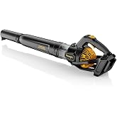 600 CFM Leaf Blower Cordless Compatible with DeWalt 20V MAX Battery | 150 MPH Turbo Handheld Blower, 3 Speeds, Lightweight 3.3 lbs, Battery Powered Blowers for Lawn Care, Winter Snow(Tool Only)
